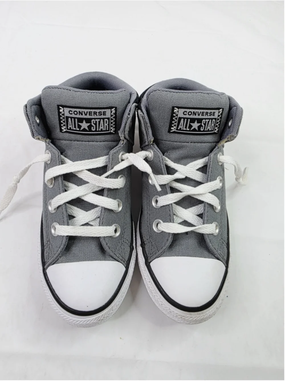 Chuck Taylor All Star Axel Mid Casual Sneakers Gray/ Black Kids Size 1